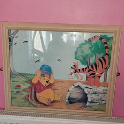 lovely picture winnie the pooh ♥️ ideal for nursery no longer needed collection only thanks