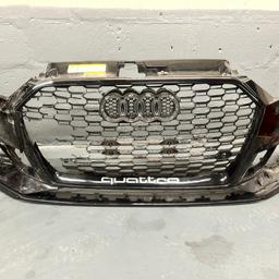 AUDI RS3 2017-2020 FRONT BUMPER

Facelift model

PART NUMBER 8V4807065DGRU

Genuine part


Bumper damaged as seen in pictures , some fixing points missing, deeps scratches and cracks needs repair. Please double check pictures and part numbers

Grill damaged

Comes with headlight washer covers


Sold as damaged repairable

Open to sensible offers

Collection only unless own courier arranged

Thanks for looking