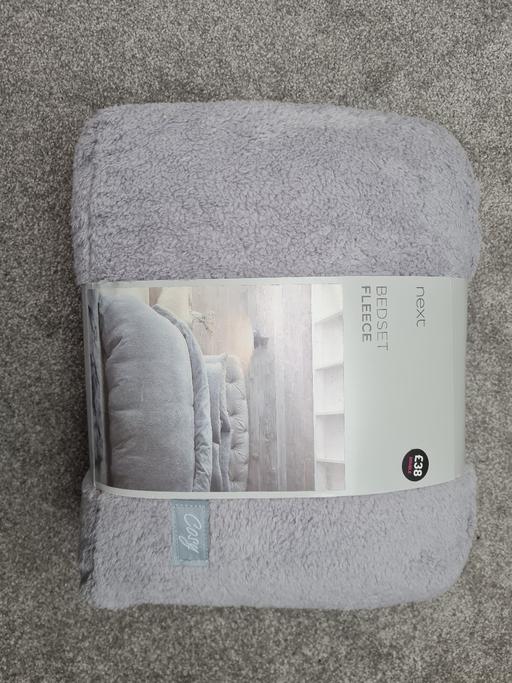 Buy & Sell East London Goodmayes - East London - Photos for New NEXT grey fleece bedding