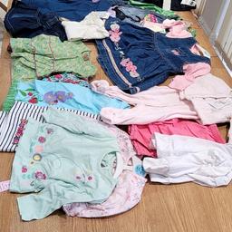 Brand New Clothes Bundle for baby girls age 3 months to 1.5yrs. Clothes have labels. There are apprx 20 items from dresses to Jeans. Items range from John Lewis, Matalan, Next,Tesco, Gap, Ladybird. Bargain.  Delivery will be aprx £15 in England 