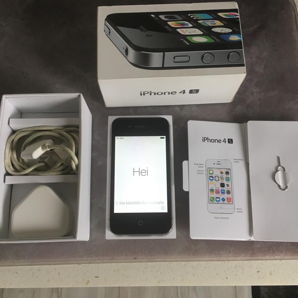Boxed with Accessories as shown.Owned by me from new.Re set to factory settings for next owner to apply personal preference.Absolute stunning condition.Perfect introduction to smartphone technology.