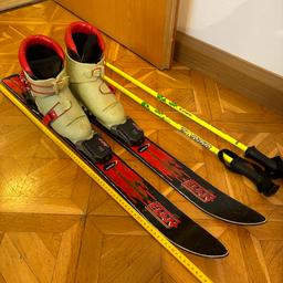 Kinder Ski Set . Ski Schuhe Gr. 26/27 und Stocke
