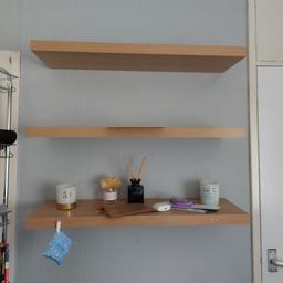 3 floating shelves in good condition