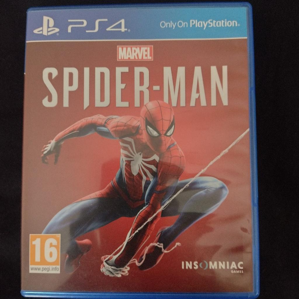 Amazing condition Spiderman PS4 game.
Still in great working order and no longer needed anymore.
Collection in Battersea.
