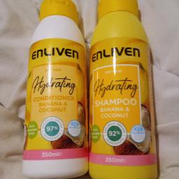 Enliven banana and coconut hydrating shampoo and conditioner. price is for both