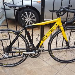Carrera tour de france (tdf) road pro racer/ road bike in very good condition and full working order, 16 gears,20 inch frame,28 inch wheels,brand new gear and brake cables fitted everything works as it should, lovely bike! £150 could deliver upto 20 miles for cost of fuel.