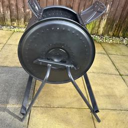 Reduced

Handmade FirePit made by Tilly’s Eco Firepits. Made from a top loader washing machine which are very rare. Sprayed with 2 coats of stove/BBQ paint. Just load the wood into the top and all sit round on those cold nights.
Only one available.
Collection from FY5 or can deliver local for small cost.
Contact for more any more details