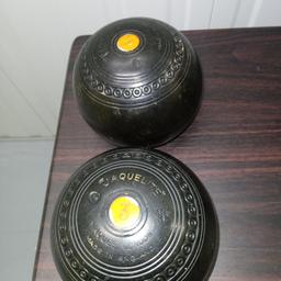 2 x used Jaques bowling bowls, numbers 3 and 4,
