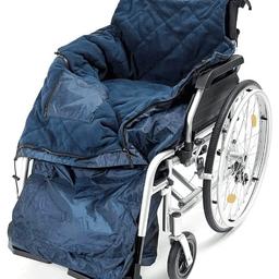 Never removed from packaging.

Stay warm & dry: Available in a range of different sizes, this extra large Biscay Deluxe Wheelchair Cosy is made of waterproof polyester and PVC material, keeping you warm and dry in all weather conditions. The navy blue cosy fits snugly over your wheelchair, providing comfort and protection from the elements.
Soft & cosy inside: The inside of the cosy is lined with a soft and cosy quilted fleece, providing you with added comfort and warmth. This makes it the perfect wheelchair accessory for out