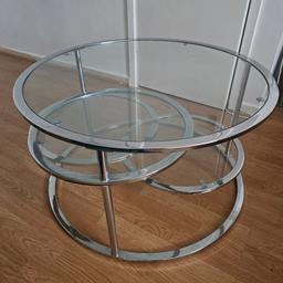 Tempered Glass Coffee Table that rotates.

No scratches on the glass at all. Only selling as I need a smaller table.

**Collection Only**