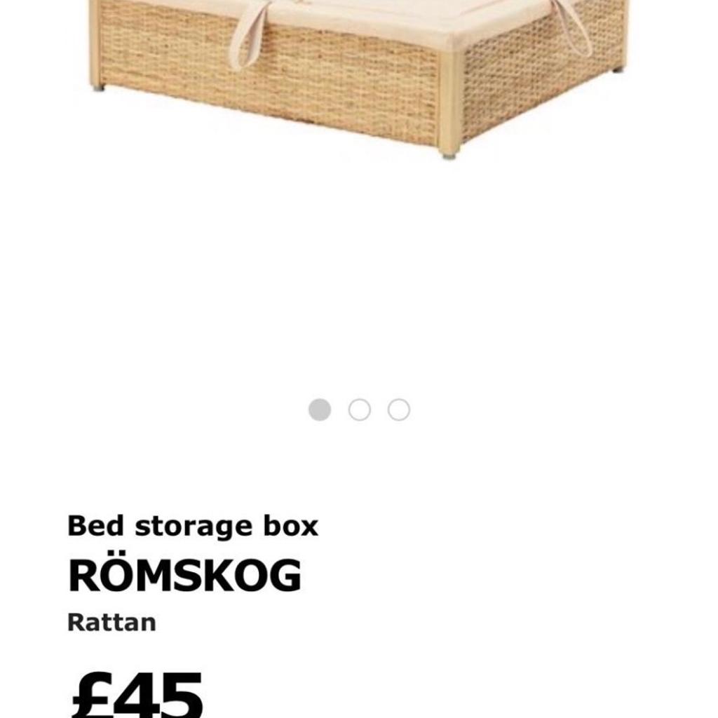 Romskog bed deals storage box