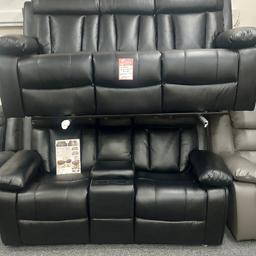 ‼️ SALE NOW ON ‼️

‼️ ONLY £799 ‼️

LEATHER RECLINER SOFAS 

Features
Vancouver Airtex  Leather Sofa Set

Manual recliners to relax in comfort
Cup holders on both the 2 and 3 seater including a storage compartment. 

Upholstered in a premium leather aire material. 

Medium firmness.

Contemporary and unbeatable design

Strong, reinforced frame for durability

Arrives packaged and protected

Burtonbedsandfurniture.co.uk

3 seater 200cm

2 seater 175cm 

07708 918084