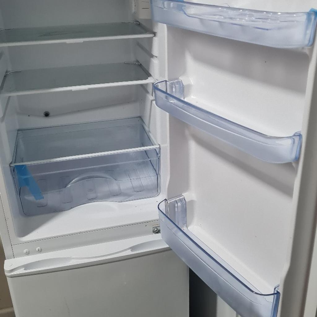 Iceking fridge freezer ,almost new with guarantee, left .very good clean hardly six months used.upgrade with bigger one.Three shelves for freezer and four for fridge ,48 cm wide and 117 cm capacity, for details see the description in photos