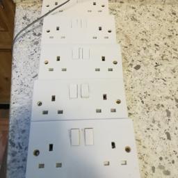 I have just replaced my sockets to chrome, 5 double 13amp sockets in good condition.