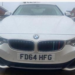 Selling my BMW 420 D Coupe. Owned in family for last 5 years plus. Very reliable and economical, full history, 19 inch BMW alloys, Professional Media, sat nav, parking sensors, heated seats, leather trim Automatic. Did have private plate but now removed.
Great condition only 56k miles. Next MOT due 17/05/2024, White, 2 previous owners. 

Message if interested to exchange details.