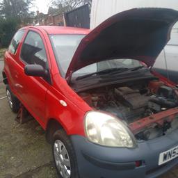 Toyota Yaris 1.0 petrol 2door starts and drives rare car breaking full car for parts collection only from Walsall 5min from M6 J10