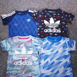 X4 Baby boys Adidas tshirts. 2 of them do say size 9-12m but they are all the same size. Excellent condition.

Can post or collection S12