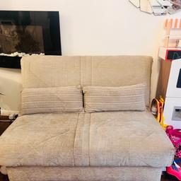 Bought from furniture village in good condition with two pillows. 
Washable Cloth
Use in lounge or single room it’s really good.