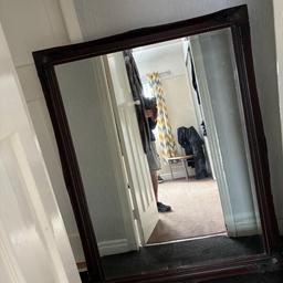 Mirror reasonably good condition needs timber repainted