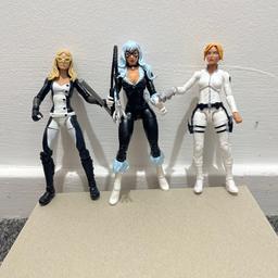 Trio of Marvel figures with accessories
Loose no packaging