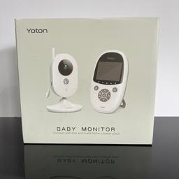 Brand new
Baby monitor
Night vision
2.4 Screen
Digital surveillance camera and audio
Temperature sensor
Vox mod
8 lullabies