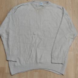 Zara Men's Cream Heavy Knitted Sweatshirt in size Large. 

Can deliver for extra cost. 

Sold as seen.