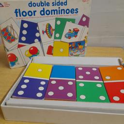 Double Sided Floor Dominoes (28 pieces)
From Early Learning Centre

Postage possible at buyer's expense with payment by PayPal please so buyer protection will apply