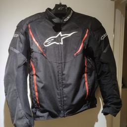 Got alpinestars jacket to sell in L size, very well taken care of with minimal wear and tear, only one tooth in the zip is misaligned which means that you have to carefully zip it upwards otherwise it can get progressively worse, apart from that the jacket is in perfect condition, comes with liner for winter rides