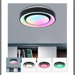 LED-Deckenleuchte mit Regenbogeneffekt, Ø 49
Farbenfroher Blickfang: LED-Leuchtmittel mit Regenbogeneffekt
Vielseitige Beleuchtungsoptionen: von 3.000 bis 6.500 K verstellbare Lichtfarbe (warmweiß bis kaltweiß)
Mit praktischen Extras wie Memory- und Nachtlichtfunktion
Rücke dein Zuhause ins richtige Licht

Egal, ob Wohnzimmer, Schlafzimmer, Badezimmer oder Küche: Bringe die Leuchte genau dort an der Decke an, wo es dir am besten gefällt, und setze so schöne Akzente in deinen Zimmern. Die LED-Deckenleuchte punktet nicht nur mit dem schönen Regenbogeneffekt, sondern lässt sich von warm- bis kaltweiß einstellen, sodass du immer die richtige Lichtstimmung genießen kannst. Nur aufgehängt nicht benutzt daher wie neu. Neupreis 120 Euro.