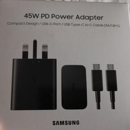 Brand New and Sealed Samsungs latest Fast Charger for Samsung Galaxy phones including the S23 & S24 Ultra.

Collection from Hertfordshire.
