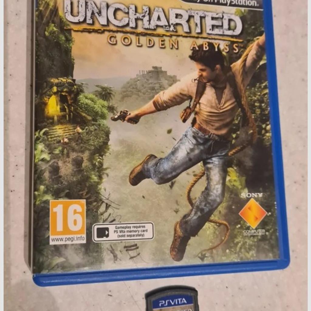 Ps Vita Game. Uncharted Golden Abyss very good condition I am selling a lot of my old gaming tech most of which I bought new. Full description on each listing. I can offer free local delivery within five miles of my postcode or post for £1.95 via Royal Mail. Collection available so try before you buy is also available. What you see is what you get in the photos. Listed on five other sites so it may end abruptly. Any questions please ask and I will answer asap.
Ps Vita Game. Uncharted Golden Abyss very good condition