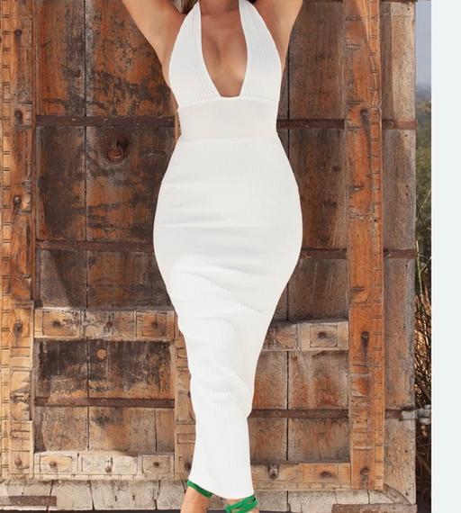 Buy & Sell South East London Lower Sydenham - South East London - Photos for OH POLLY PLUNGE RIBBED BANDAGE MAXI DRESS