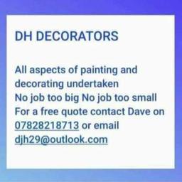 painter and decorator with over 30 years experience, don't hesitate to send me a message or give me a call I'd be more than happy to help.
