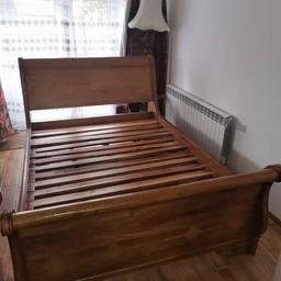 I HAVE FOR SALE BARKERS AND STONEHOUSE FLAGSTONE KING SIZE SLEIGH BED FRAME IN GOOD CONDITION. HAS SOME MARKS FROM DAILY USE BUT IT IS REALLY SOLID BED FRAME MADE FROM MANGO WOOD, COST OVER £1800 WHEN NEW. COMING FROM PETS AND SMOKE FREE HOME. COLLECTION FROM NORTHALLERTON