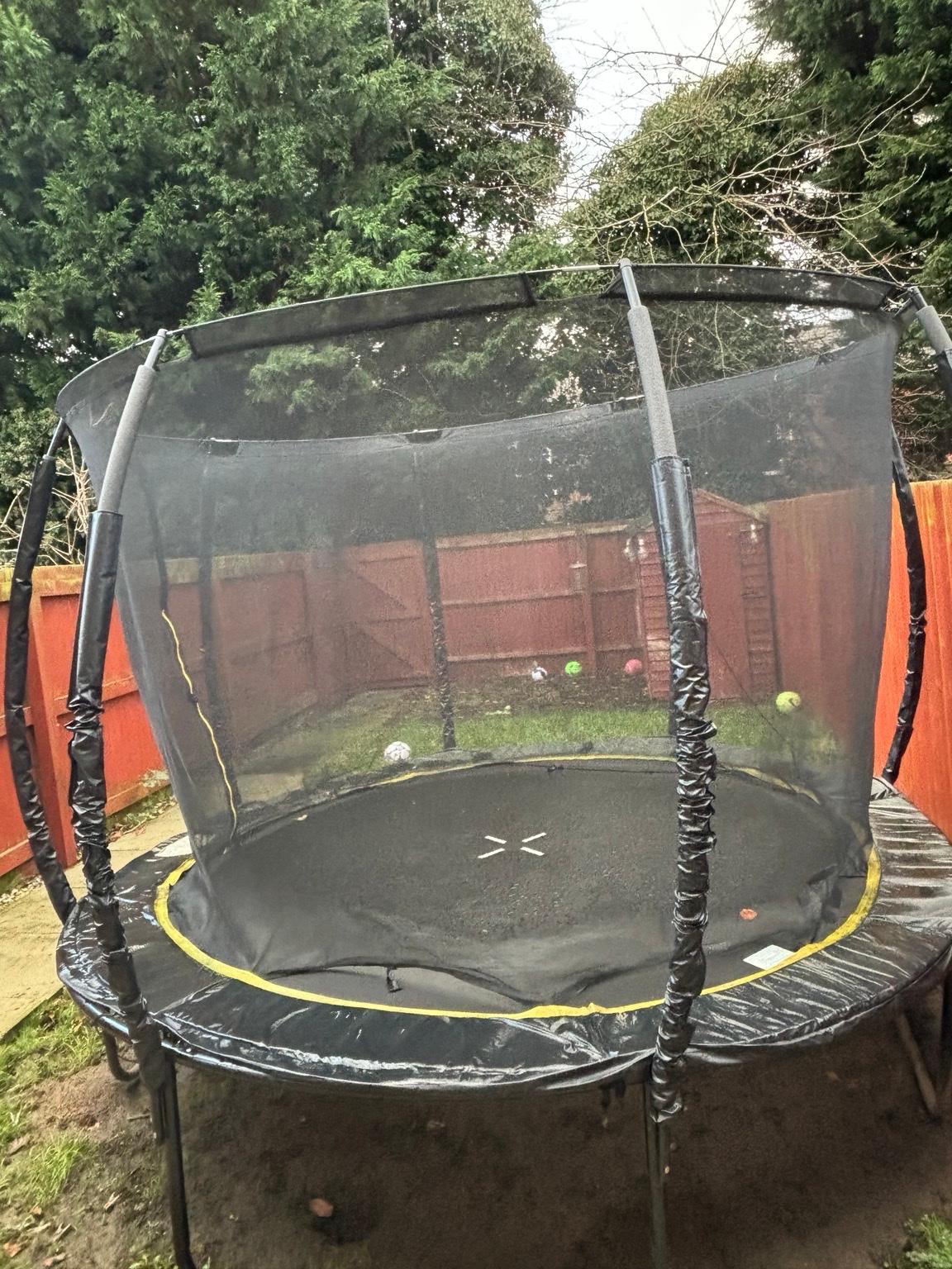 Used trampolines clearance for sale