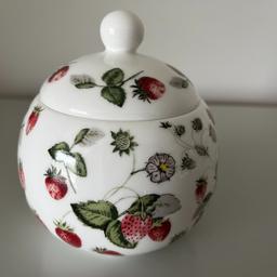 Fine bone china sugar bowl with strawberry pattern by the Royal Horticultural Society. Manufactured by Ulster Weavers and is in excellent condition all round. Postage available to any location from trusted seller - selling successfully online since 2011. Please e-mail any queries. All questions answered and offers considered.