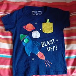 next rocket t shirt like new size 12 /18 months collection only s5