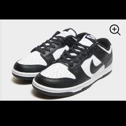ladies black and white nike dunks size 5.5 brand new in box collection se28 or can post signed for