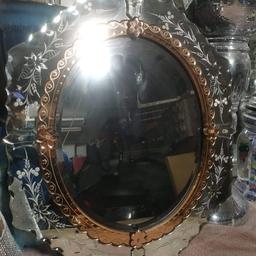Hi here I have a
Vintage Venetian mirror
Nice large vintage mirror
Unfortunately Does have damage / cracks to 3 of the the small shields on the outer design of the mirror as seen in pics but no damage to the actual mirror, makes no odds to usage
One of these mirrors are selling online on a site for £900
Nice elegant mirror
Measurements approx 34 inches x 29 inches
Collection Aston b6
Any questions feel free to ask
No scammers or time wasters please! Cash on collection no bank transfer no paypal