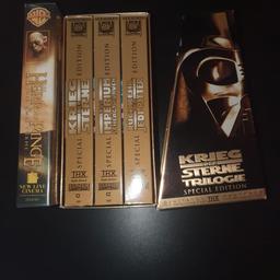 Verkaufe meine  Star Wars Krieg der Stern Trilogie Special Edition VHS Film Big Box für 25 €
Und Herr der Ringe die zwei Türme VHS für 8€