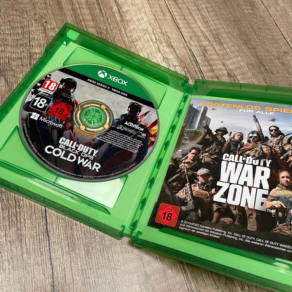 Verkaufe im einwandfreien Zustand - Call of Duty: Cold War für die Xbox Series X/S/One.

Preis inkl. Versicherter DHL Versand.
Abholung 10€.

Bezahlung - Paypal F&F / Bar bei Abholung.
Versand am gleichen Tag.