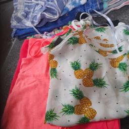 ladies summer bundle all size 8 to include 4 dressers, 3 playsuit, 5 pairs of shorts, 6 vests in good clean condition with lots of life left