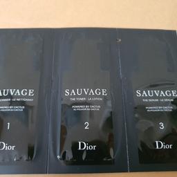 dior man skincare travel sample set. 3ml cleanser, 2ml toner, 2ml serum.
£3 for 1 set.
all 6 sets for £10