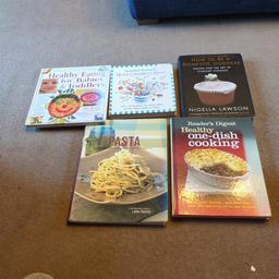 5 cook books all in fair condition