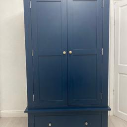 Solid wood double wardrobe from Cotswold Company, used for 1 year ,in very good condition.
Extremely sturdy and well build , oak wooden full space rail inside ,magnetic closures on the door.
Costs £999 new .Selling due to clearing some space for a new baby cot.
Open to offers 
Collection from North London