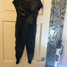 Ted baker girls clothes 2 jumpsuits in black one size 9-10 the other is 5-6 years
Short multi coloured play suit is age 7 
Leather coat is age 7
Pink dress is age 7

Please ask for prices