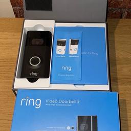 Ring doorbell 2 comes with all parts other than 3raw bolts, and with the extra angle plates. All fully boxed With ring chime

Any questions please don’t hesitate to ask. Genuine reason for sale as got gifted a newer one.

Cash on collection
Collection only Abbeywood
