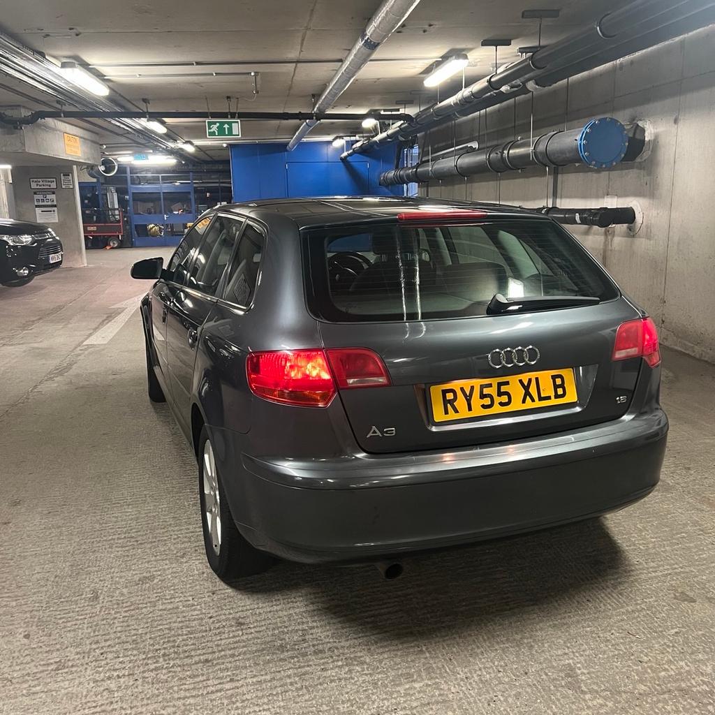 Audi A3 SE (2005)
1.6 FSI SE Sportback 5dr Petrol Manual (161 g/km, 113 bhp)

Grey colour, 5 door, little rust patches on door, minor age related scuffs. no mechanical issues, starts up straight away. Perfect car for any driver old or new.

ULEZ COMPLIANT

Mileage is 125,000 miles
New mot 11 months
Full logbook
Service history
2 keys
Full electric windows
Heated electric mirrors
Cruise control
Auto light
Cd play radio
Apply car play
Bluetooth
Air conditioning climate control
Alloys wheels

Car drives great

Reasonable Offers welcome
