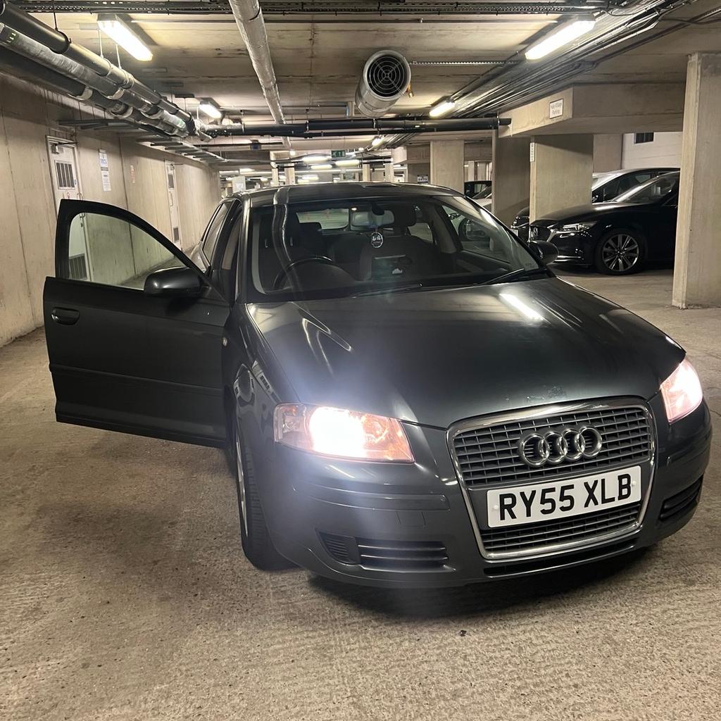 Audi A3 SE (2005)
1.6 FSI SE Sportback 5dr Petrol Manual (161 g/km, 113 bhp)

Grey colour, 5 door, little rust patches on door, minor age related scuffs. no mechanical issues, starts up straight away. Perfect car for any driver old or new.

ULEZ COMPLIANT

Mileage is 125,000 miles
New mot 11 months
Full logbook
Service history
2 keys
Full electric windows
Heated electric mirrors
Cruise control
Auto light
Cd play radio
Apply car play
Bluetooth
Air conditioning climate control
Alloys wheels

Car drives great

Reasonable Offers welcome