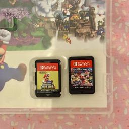 Nintendo switch lite in yellow, used a handful of times. Working perfectly and comes with box and charger.

Games include:
- Super Mario Bros Deluxe (in case)
- Mario Kart Deluxe 8 (no case)